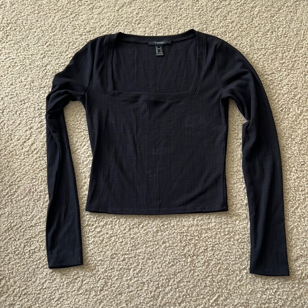 Forever 21 Long Sleeve Crop Top